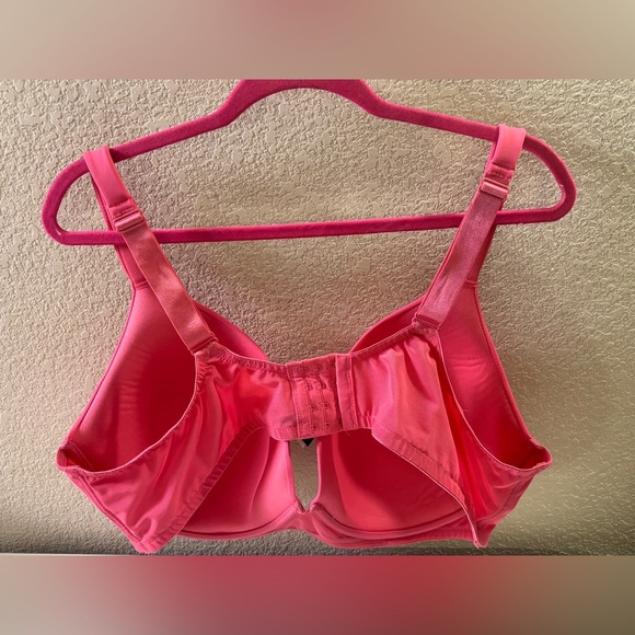 Avenue Watermelon Pink Underwire Plunge Full Coverage T-Shirt Bra 46DD - Picture 2 of 9